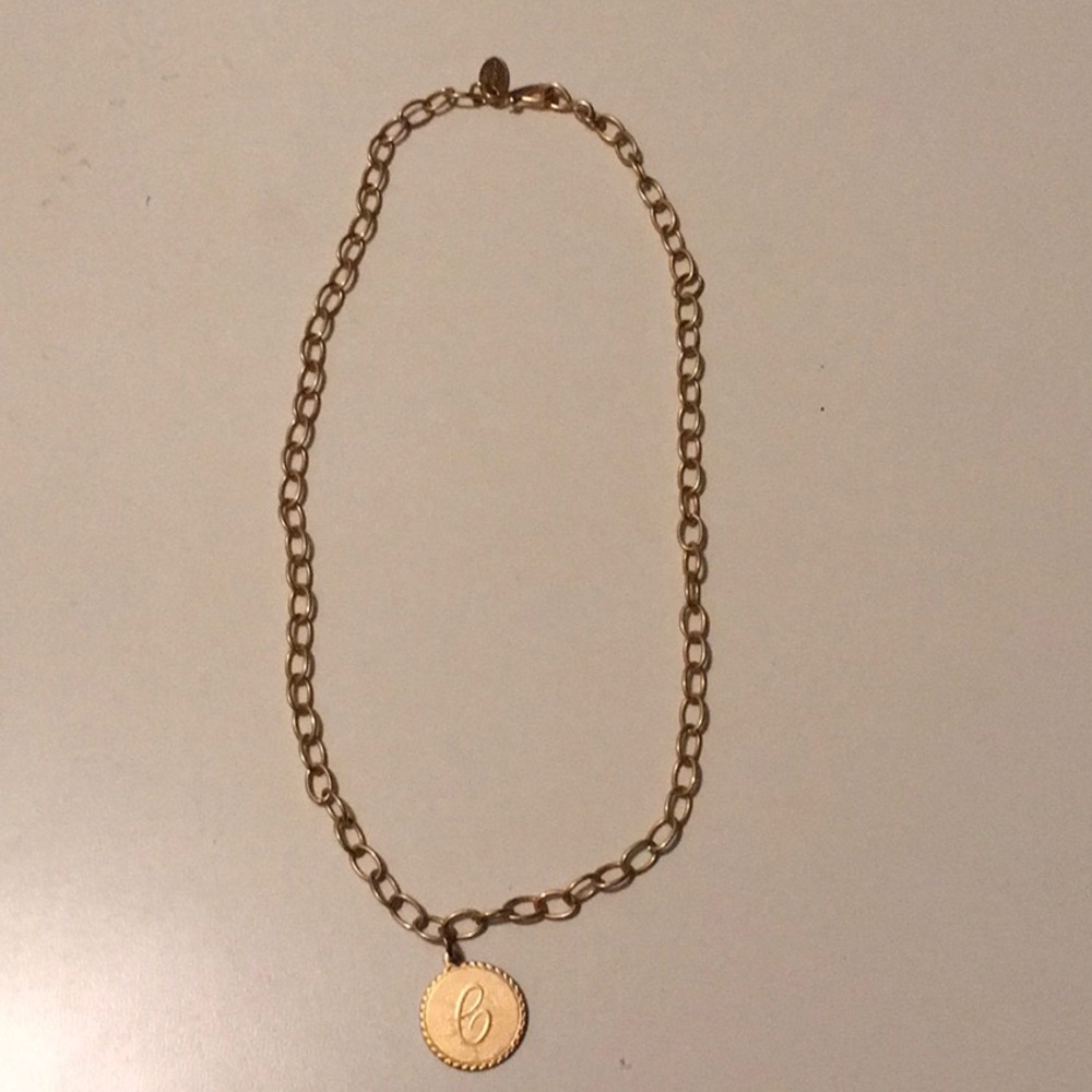 Lisa Stewart C initial necklace